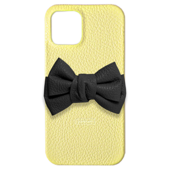 Cuir véritable 32 couleurs cuir italien grainé double nœud décor coque arrière série Xperia