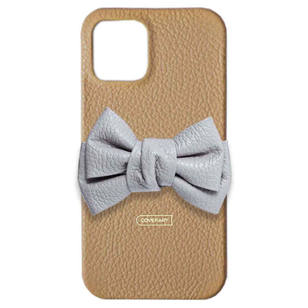 Cuir véritable 32 couleurs cuir italien grainé double nœud décor coque arrière série Xperia