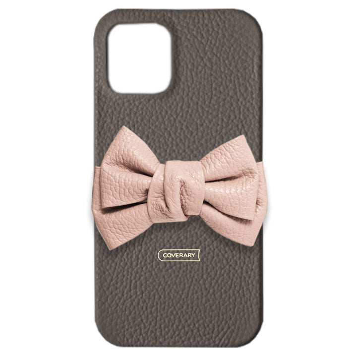 Cuir véritable 32 couleurs cuir italien grainé double nœud décor coque arrière série Xperia