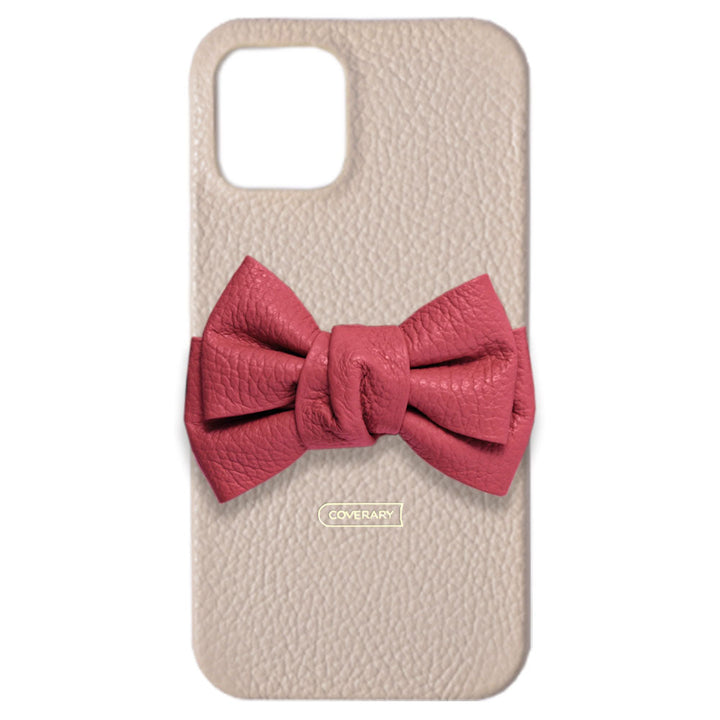 Cuir véritable 32 couleurs cuir italien grainé double nœud décor coque arrière série Xperia