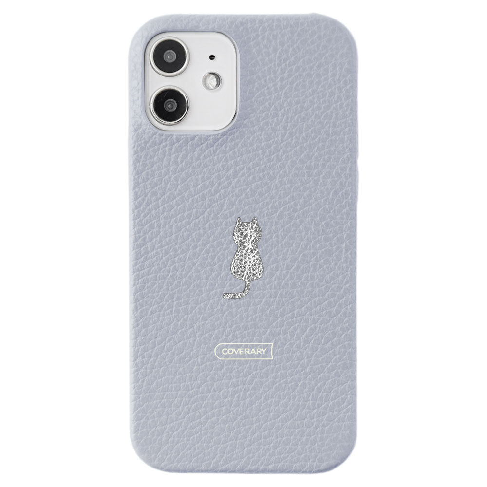 Genuine leather 32 colors Italian shrink leather one-point design back case AQUOS series