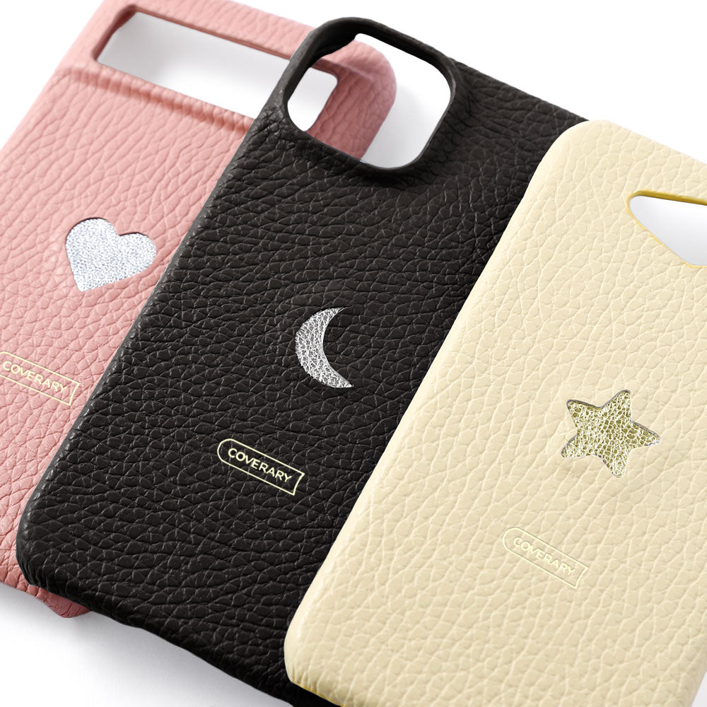 Genuine leather 32 colors Italian shrink leather one-point design back case Google Pixel series