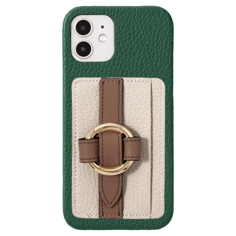 Genuine leather 32 colors Italian shrink leather card storage with ring buckle belt back case for Google Pixel series
