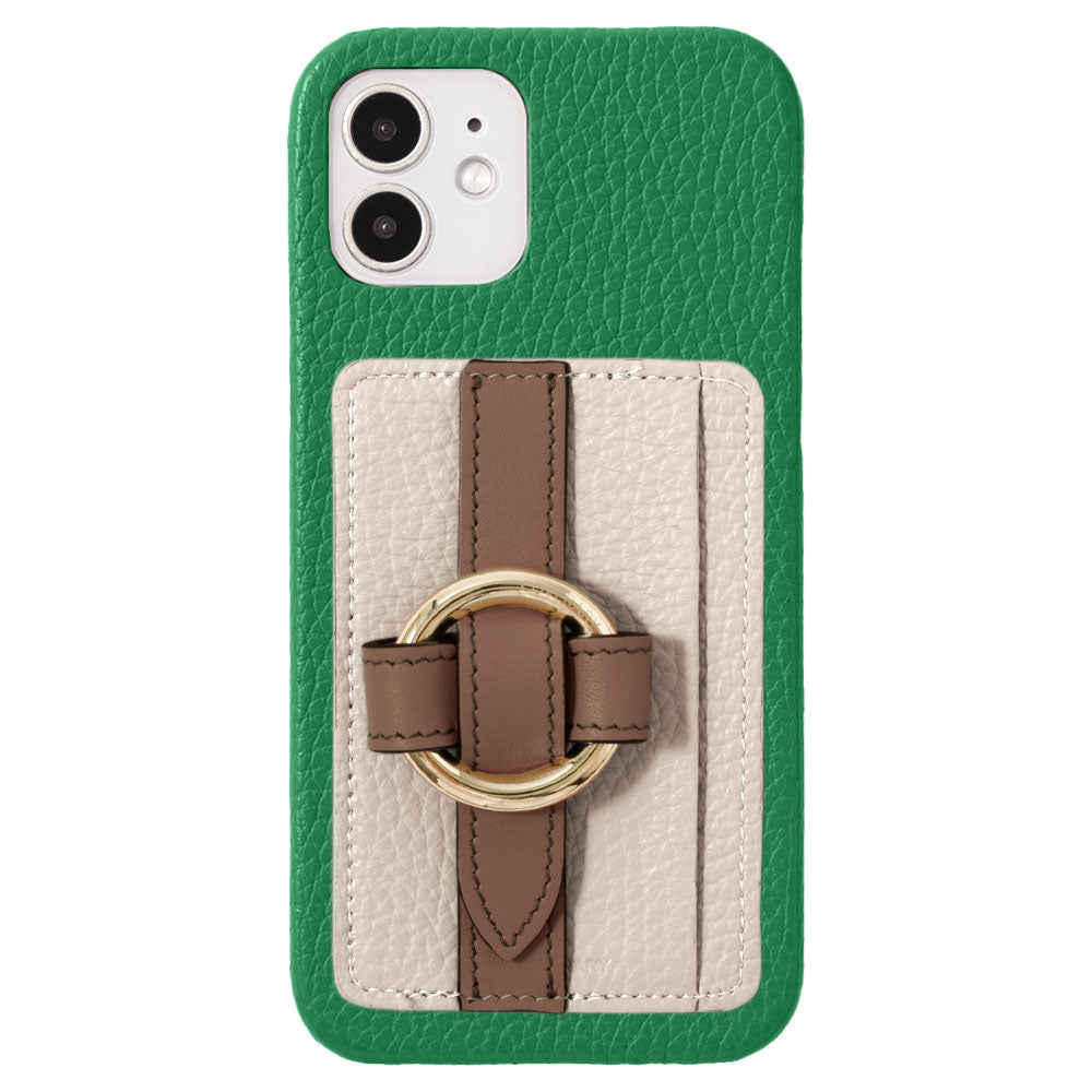 Genuine leather 32 colors Italian shrink leather card storage with ring buckle belt back case for Google Pixel series