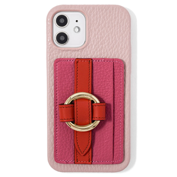 本革 32色 イタリアンシュリンクレザー カード収納 リングバックルベルト付き 背面ケース Google Pixelシリーズ