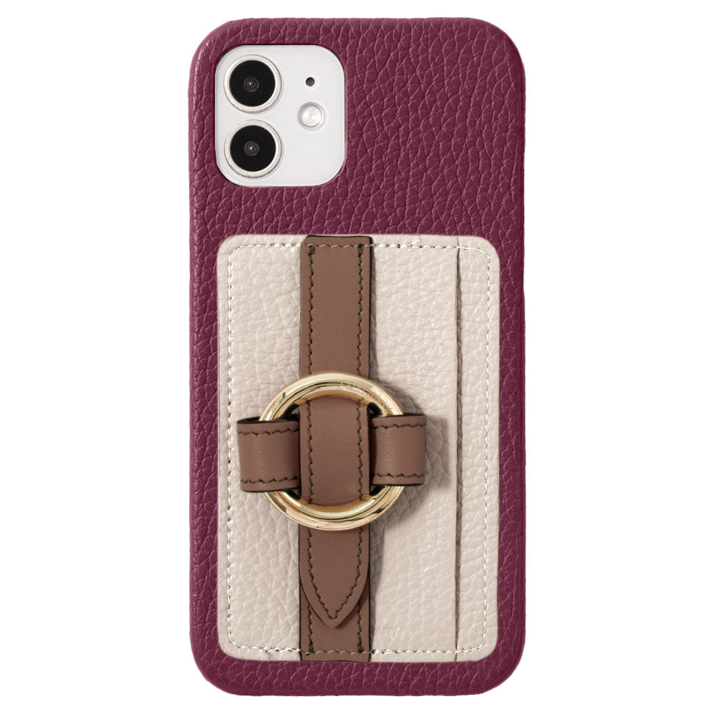 Genuine leather 32 colors Italian shrink leather card storage with ring buckle belt back case for Google Pixel series