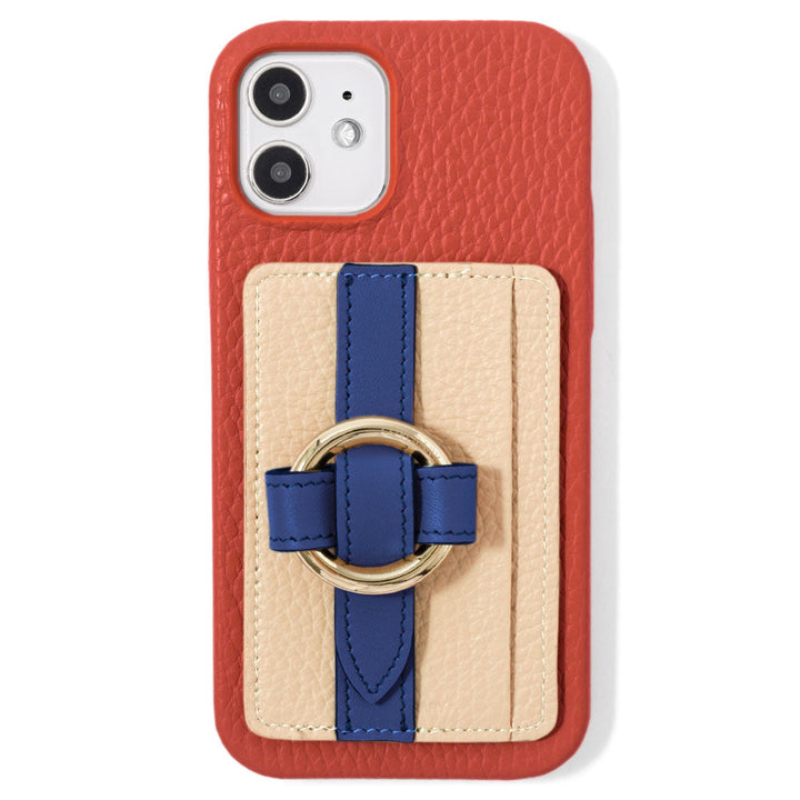 本革 32色 イタリアンシュリンクレザー カード収納 リングバックルベルト付き 背面ケース Google Pixelシリーズ