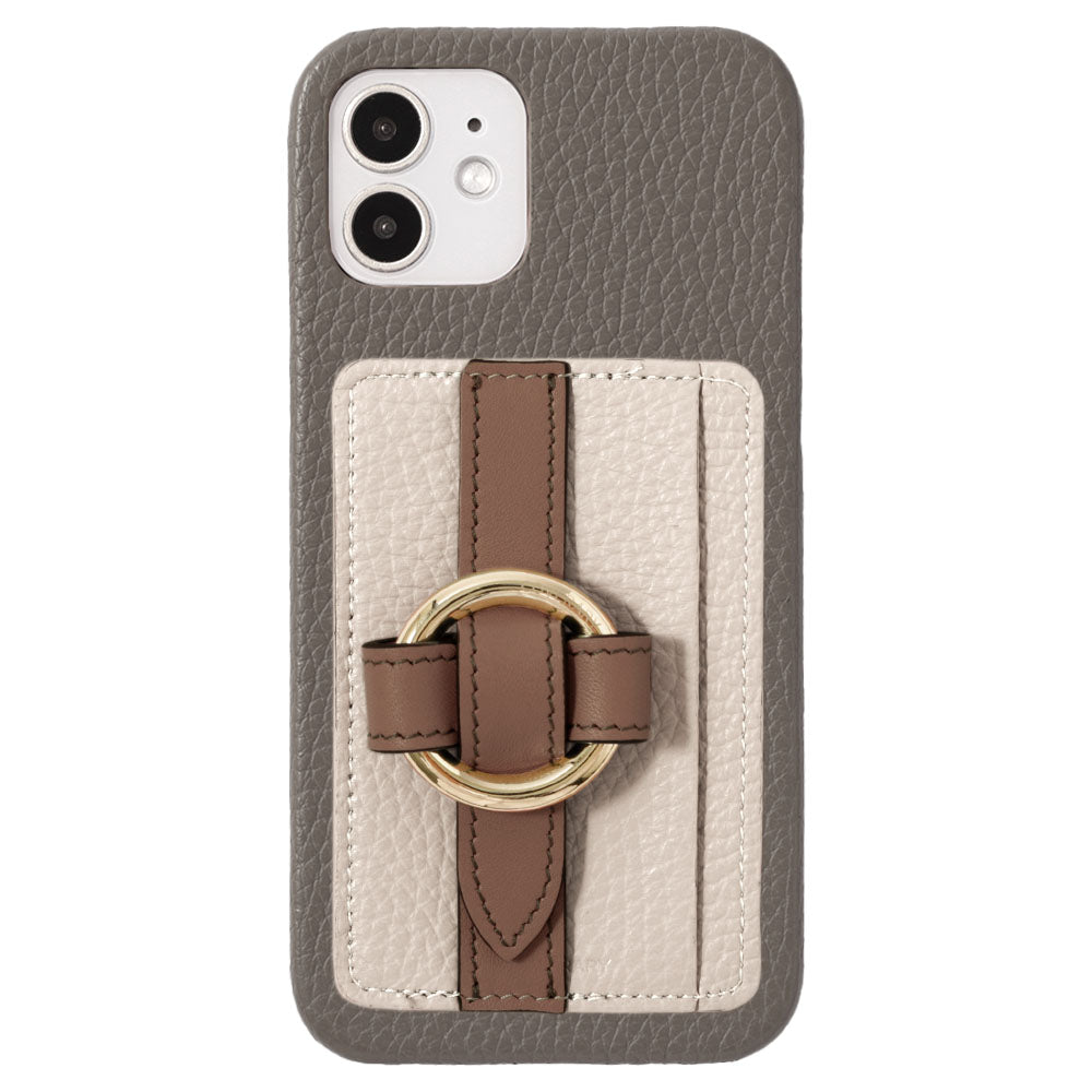 Genuine leather 32 colors Italian shrink leather card storage with ring buckle belt back case for Google Pixel series