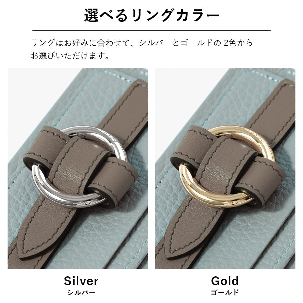 本革 32色 イタリアンシュリンクレザー カード収納 リングバックルベルト付き 背面ケース Galaxyシリーズ