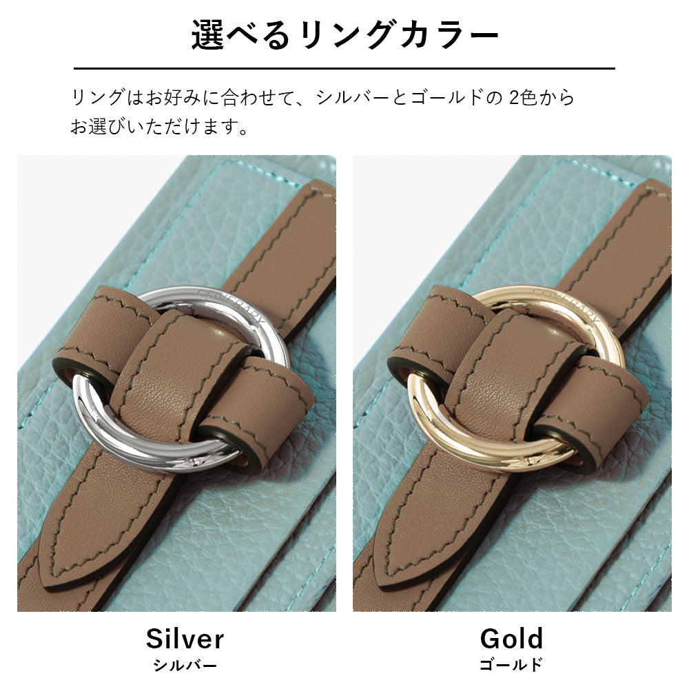 本革 32色 イタリアンシュリンクレザー カード収納 リングバックルベルト付き 背面ケース iPhoneシリーズ