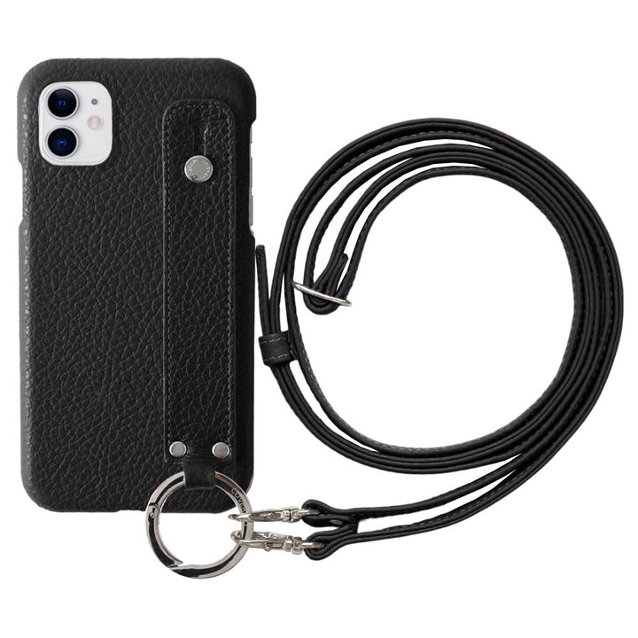 Cuir véritable 32 couleurs cuir italien grainé avec poignée et bandoulière étui arrière série Xperia