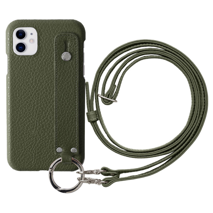 Cuir véritable 32 couleurs cuir italien grainé avec poignée et bandoulière étui arrière série Xperia