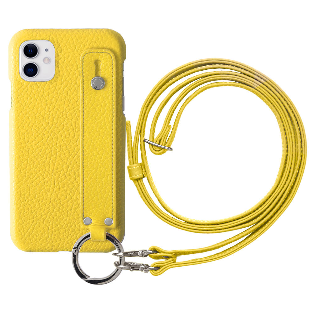 Cuir véritable 32 couleurs cuir italien grainé avec poignée et bandoulière étui arrière série Xperia