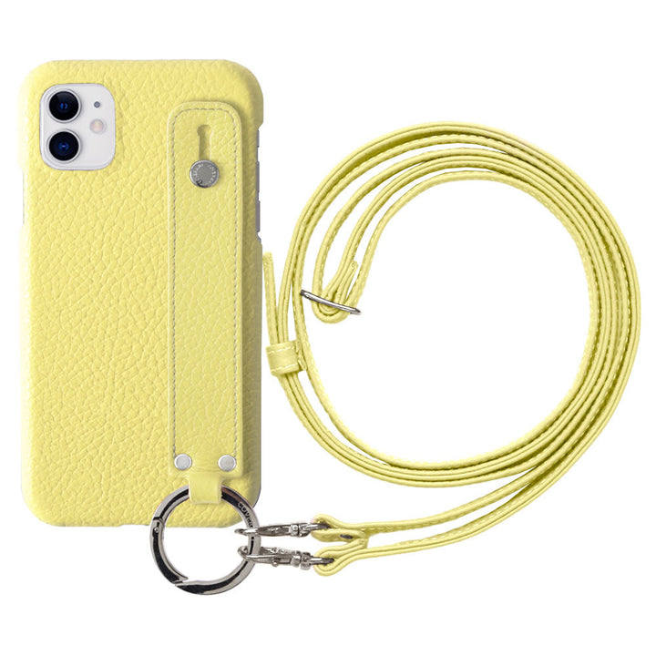 Cuir véritable 32 couleurs cuir italien grainé avec poignée et bandoulière étui arrière série Xperia