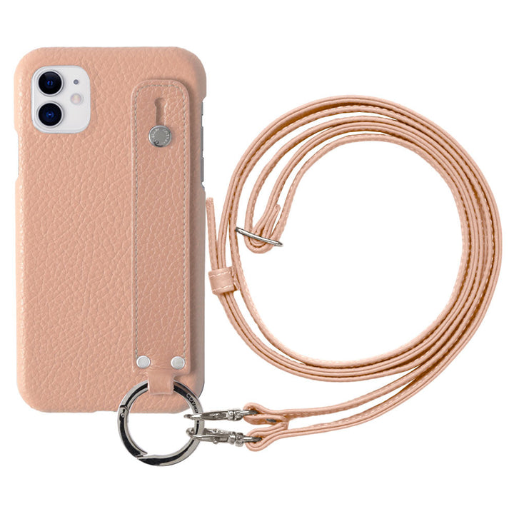 Cuir véritable 32 couleurs cuir italien grainé avec poignée et bandoulière étui arrière série AQUOS