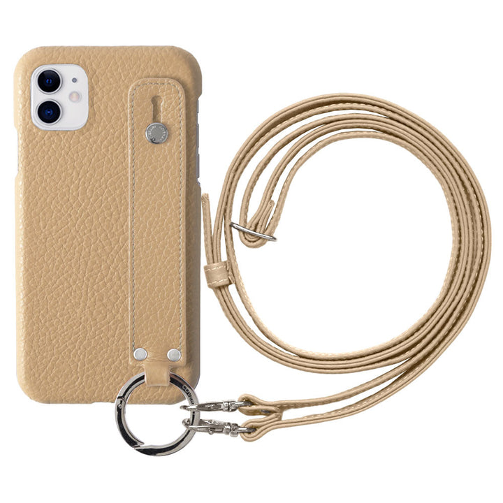 Cuir véritable 32 couleurs cuir italien grainé avec poignée et bandoulière étui arrière série Xperia