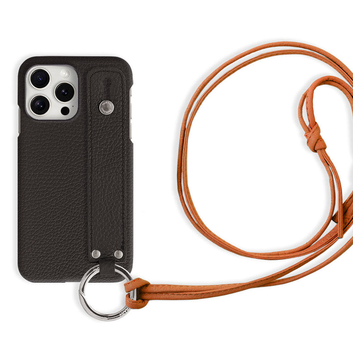 Genuine leather 32 colors Italian shrink leather hand belt & ring shoulder strap (no metal fitting adjustment) included back case Galaxy series