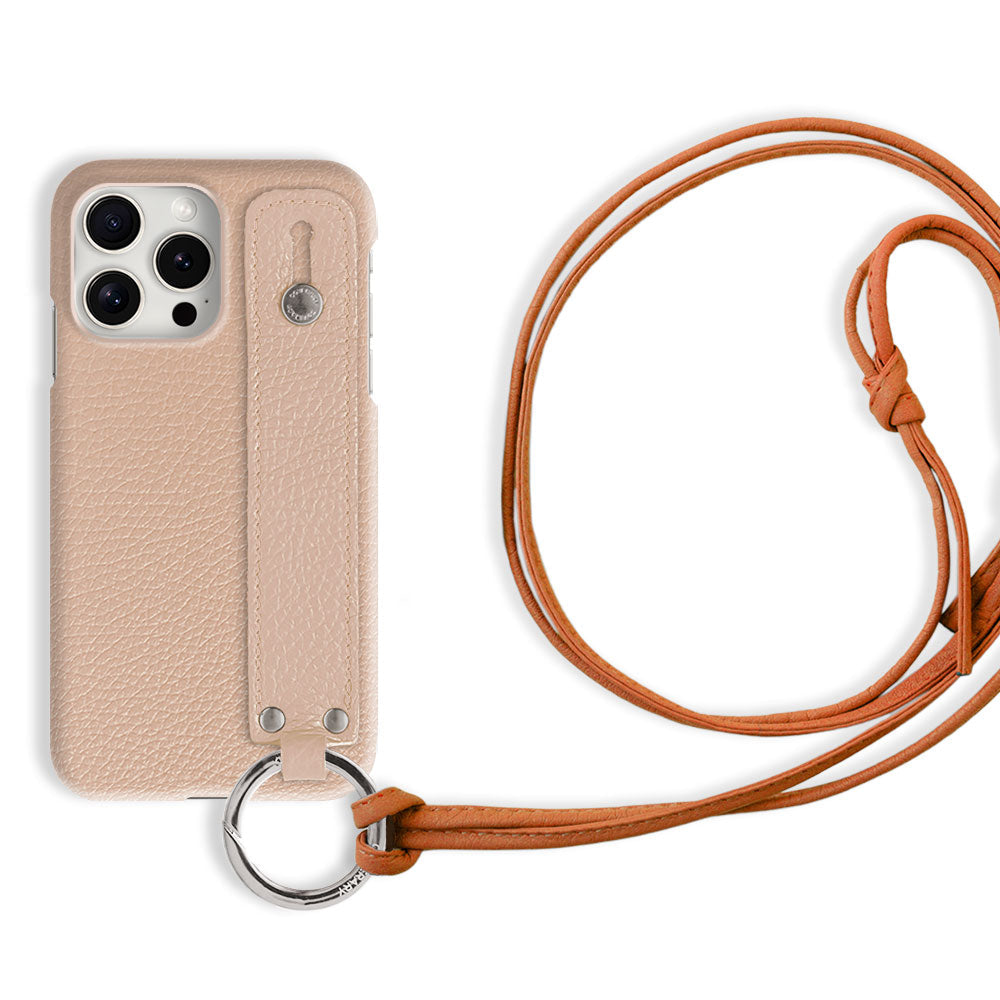 Genuine leather 32 colors Italian shrink leather hand belt & ring shoulder strap (no metal fitting adjustment) included back case Xperia series