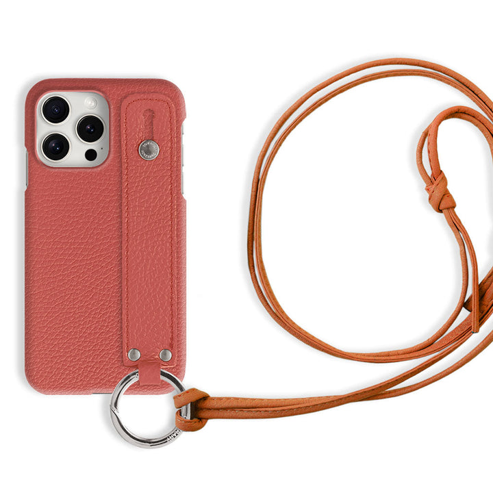 Genuine leather 32 colors Italian shrink leather hand belt & ring shoulder strap (no metal fitting adjustment) included back case Xperia series