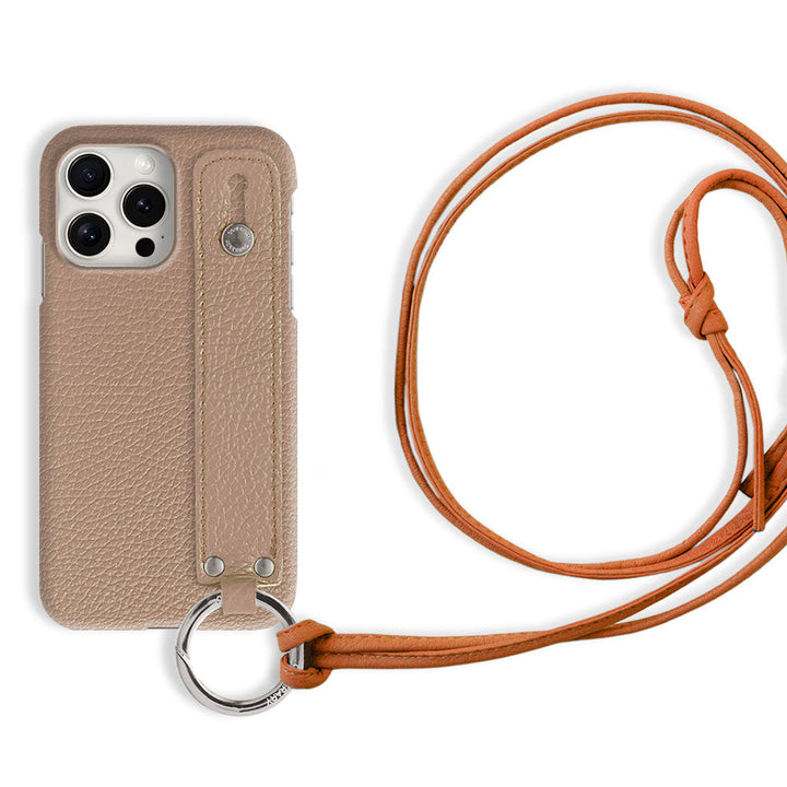 Genuine leather 32 colors Italian shrink leather hand belt & ring shoulder strap (no metal fitting adjustment) included back case Galaxy series