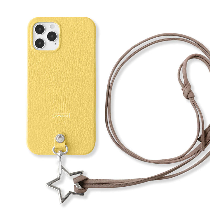 Cuir véritable 32 couleurs cuir italien grainé sangle d'épaule en forme d'étoile avec anneau (sans réglage de la quincaillerie) coque arrière série Galaxy