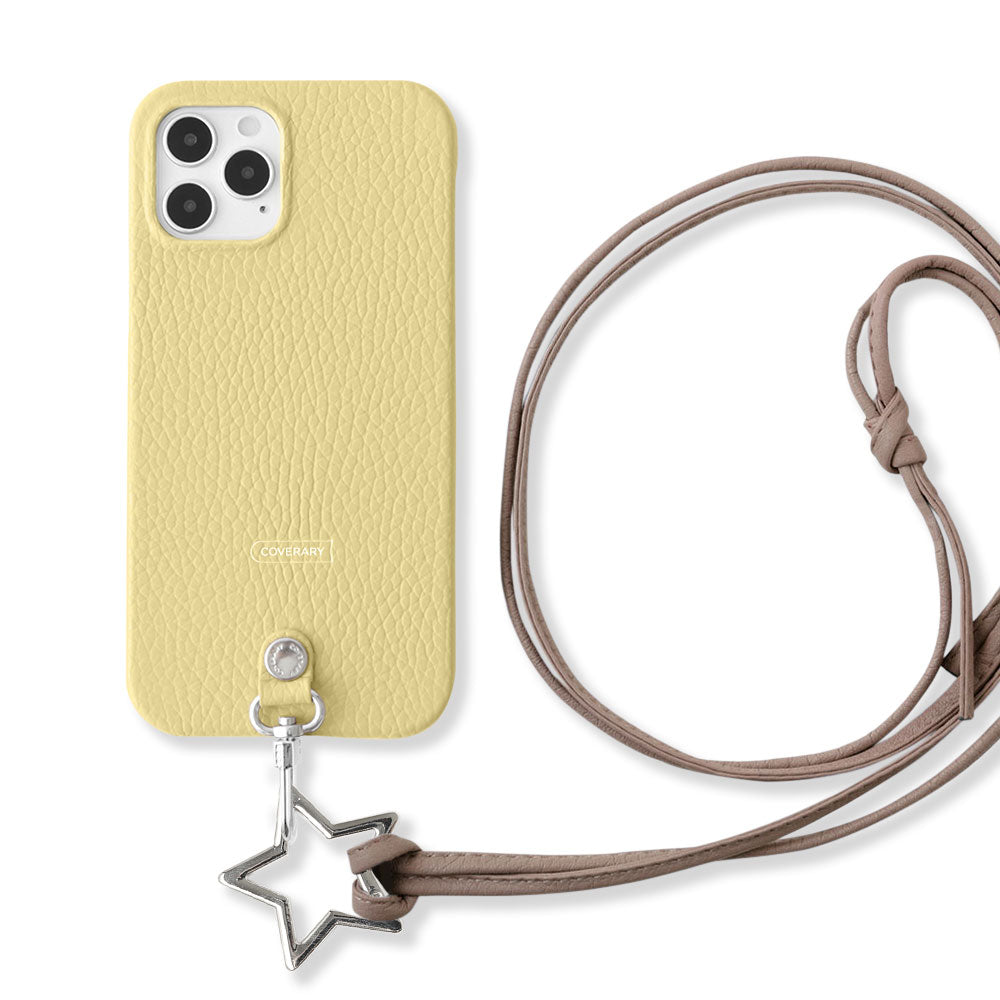 Cuir véritable 32 couleurs cuir italien grainé sangle d'épaule anneau en forme d'étoile (sans réglage de la quincaillerie) avec coque arrière série Xperia