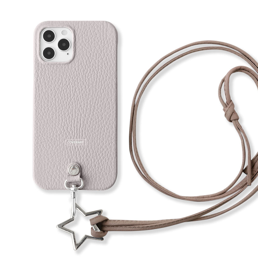 Cuir véritable 32 couleurs cuir italien grainé sangle d'épaule anneau en forme d'étoile (sans réglage de la quincaillerie) avec coque arrière série Xperia