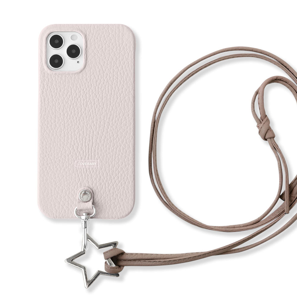 Cuir véritable 32 couleurs cuir italien grainé sangle d'épaule en forme d'étoile avec anneau (sans réglage de la quincaillerie) coque arrière série Galaxy