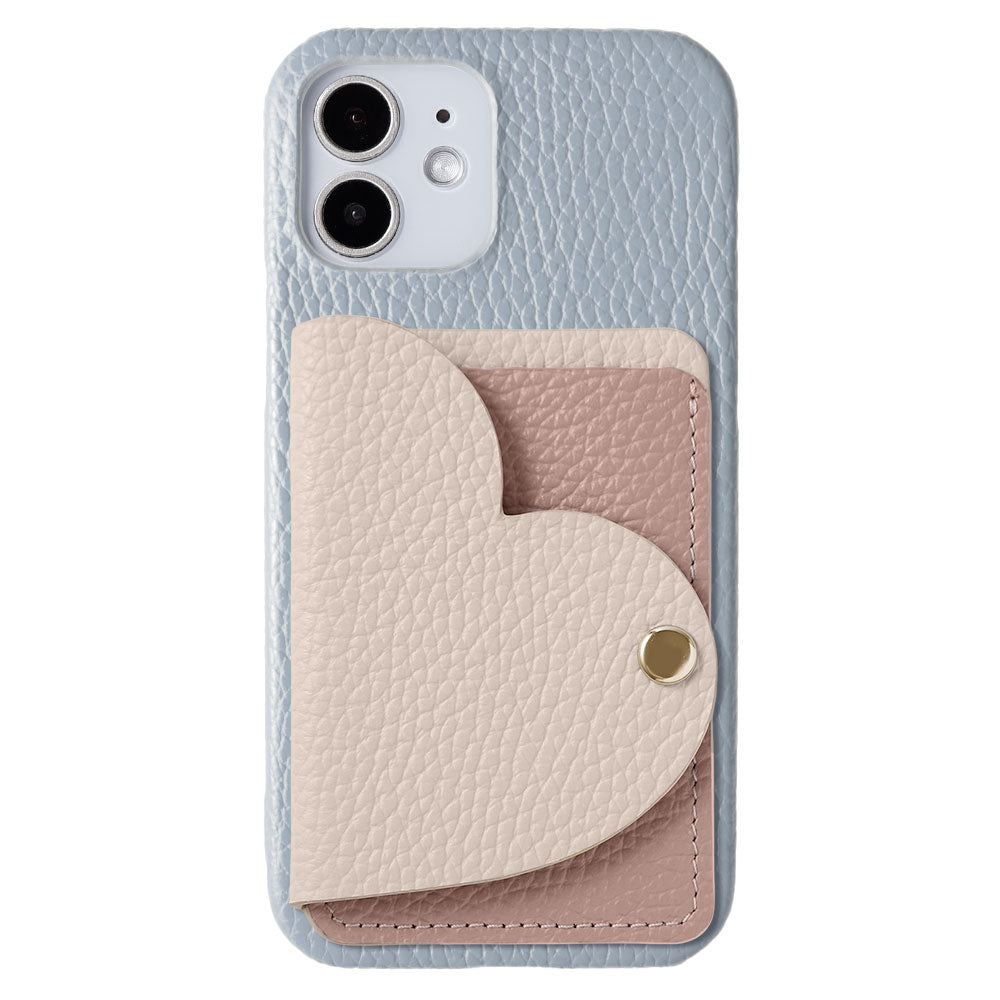 Genuine leather 32 colors Italian shrink leather with heart mirror card case back case Xperia series