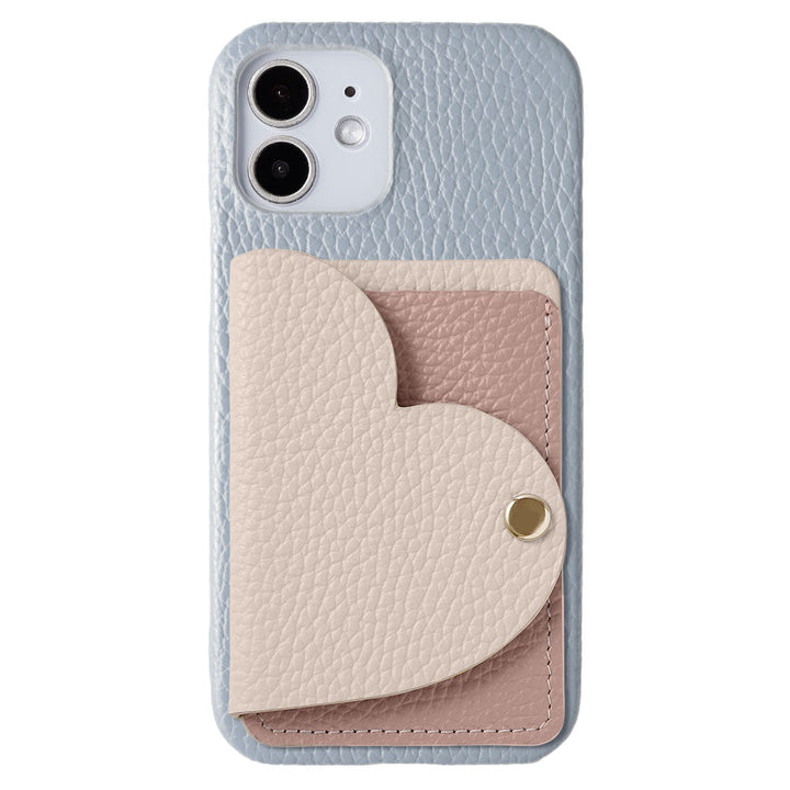 Cuir véritable 32 couleurs cuir italien grainé avec porte-cartes miroir en forme de cœur coque arrière série Google Pixel
