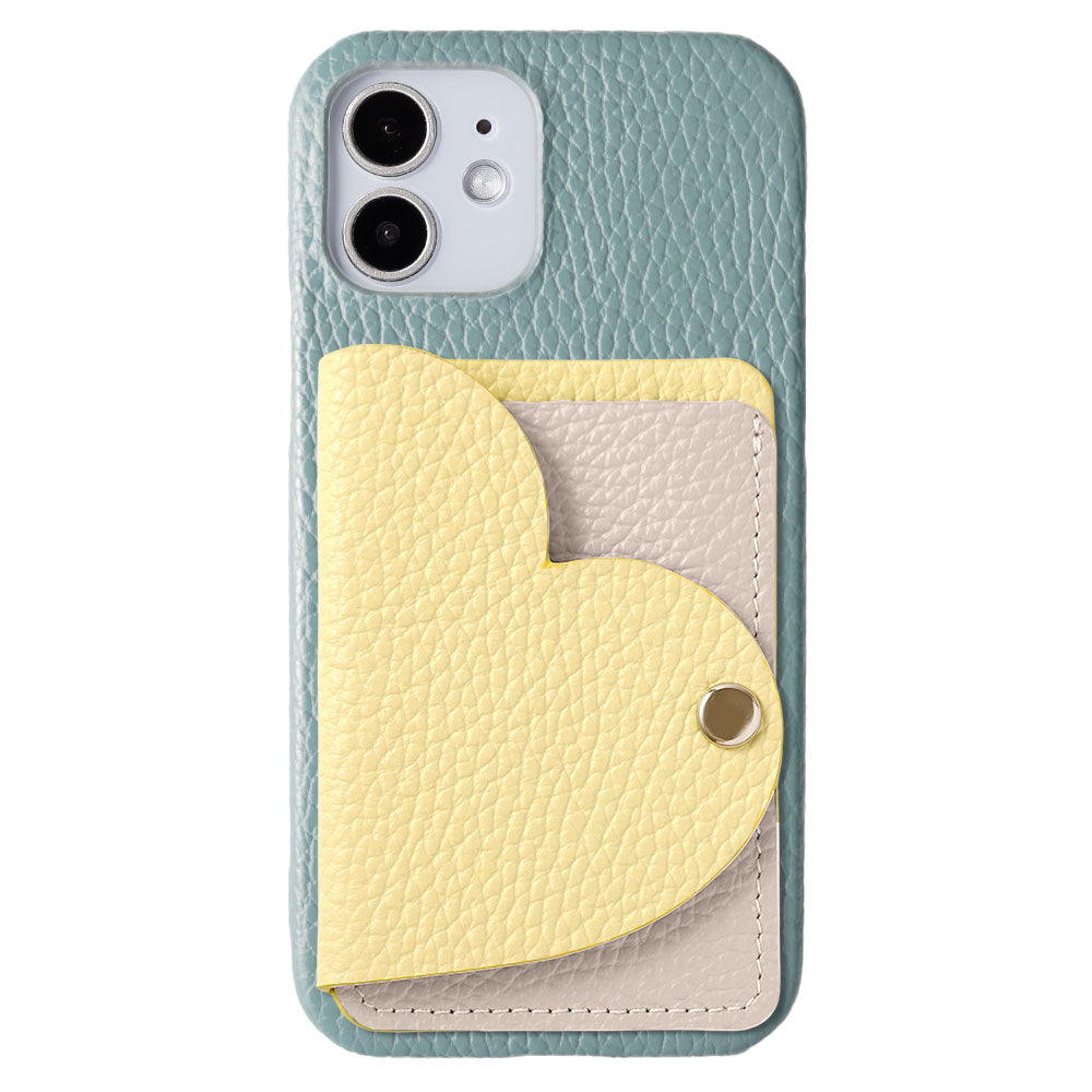 Cuir véritable 32 couleurs cuir italien grainé avec porte-cartes miroir en forme de cœur coque arrière série Google Pixel