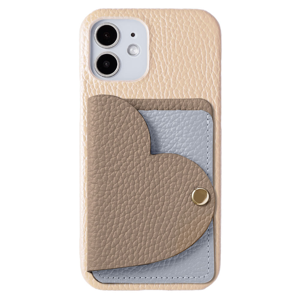 Cuir véritable 32 couleurs cuir italien grainé avec porte-cartes miroir en forme de cœur coque arrière série Google Pixel