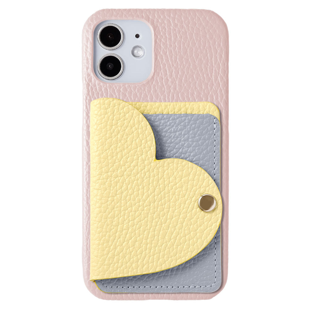 Genuine leather 32 colors Italian shrink leather with heart mirror card case back case Xperia series