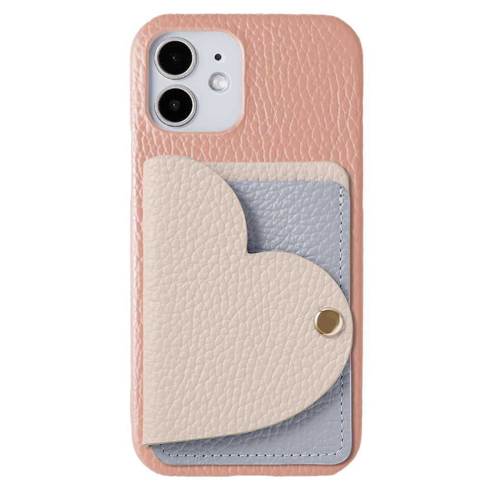 Cuir véritable 32 couleurs cuir italien grainé avec porte-cartes miroir en forme de cœur coque arrière série Google Pixel