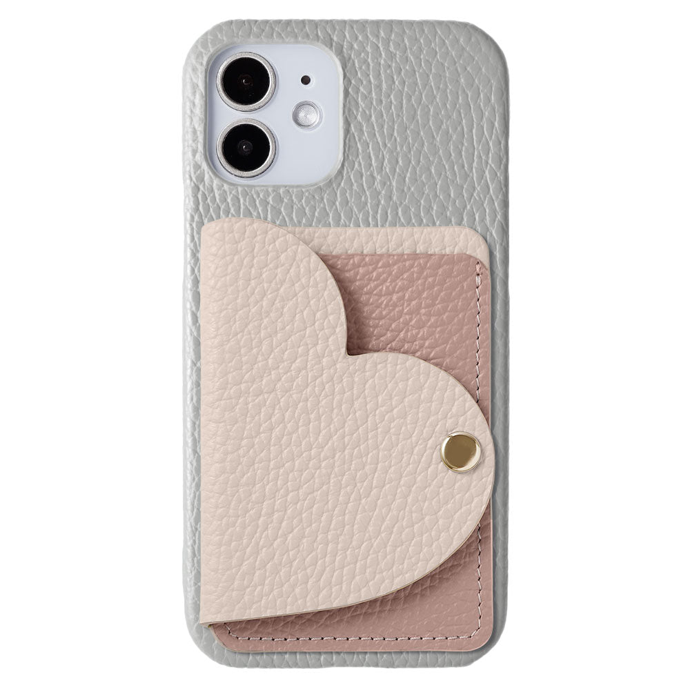 Genuine leather 32 colors Italian shrink leather with heart mirror card case back case Xperia series