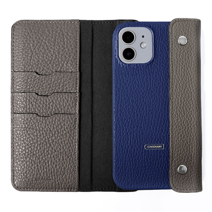 本革 32色 イタリアンシュリンクレザー ハーフポケットカバー付き 背面ケース Xperiaシリーズ