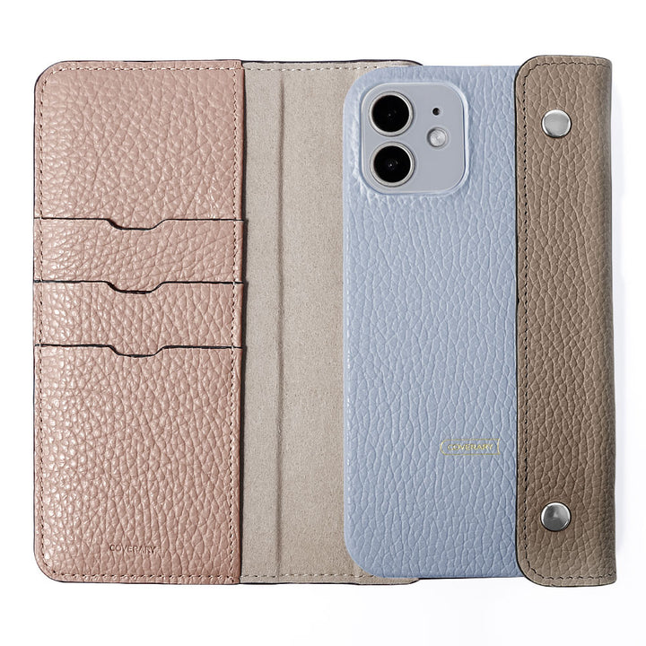 本革 32色 イタリアンシュリンクレザー ハーフポケットカバー付き 背面ケース Xperiaシリーズ