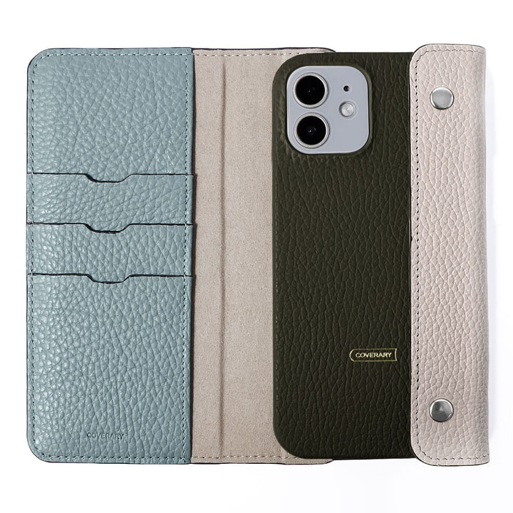 本革 32色 イタリアンシュリンクレザー ハーフポケットカバー付き 背面ケース AQUOSシリーズ