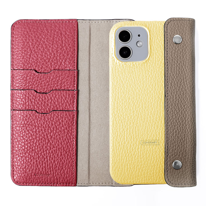 本革 32色 イタリアンシュリンクレザー ハーフポケットカバー付き 背面ケース Xperiaシリーズ