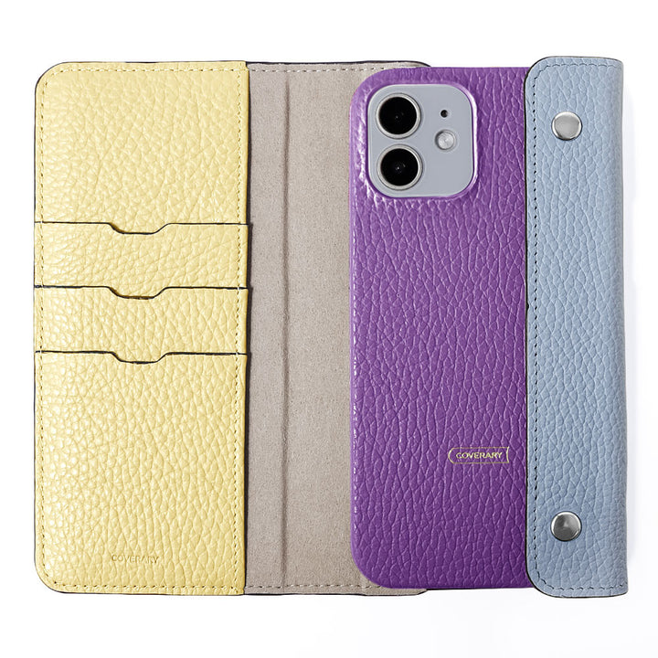 本革 32色 イタリアンシュリンクレザー ハーフポケットカバー付き 背面ケース Xperiaシリーズ