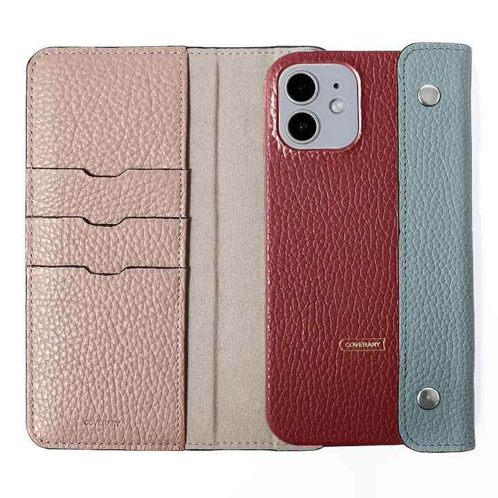 本革 32色 イタリアンシュリンクレザー ハーフポケットカバー付き 背面ケース Xperiaシリーズ