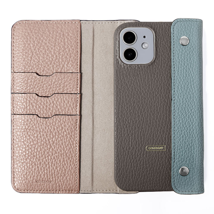 本革 32色 イタリアンシュリンクレザー ハーフポケットカバー付き 背面ケース AQUOSシリーズ