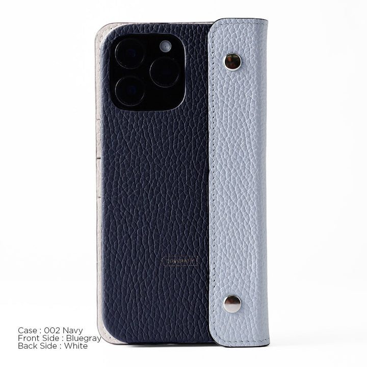 本革 32色 イタリアンシュリンクレザー ハーフポケットカバー付き 背面ケース Xperiaシリーズ