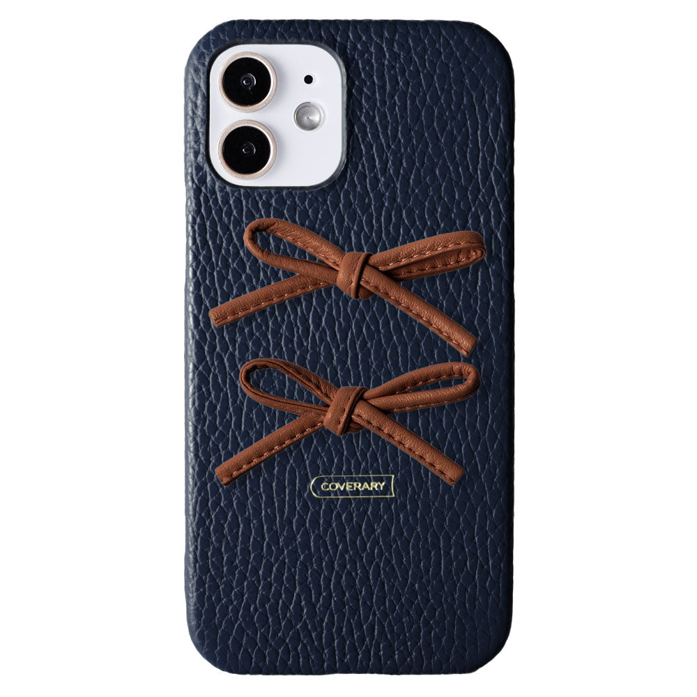 Genuine leather 32 colors Italian shrink leather leather cord ribbon back case Xperia series