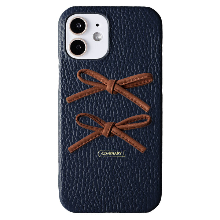 Genuine leather 32 colors Italian shrink leather leather cord ribbon back case Xperia series