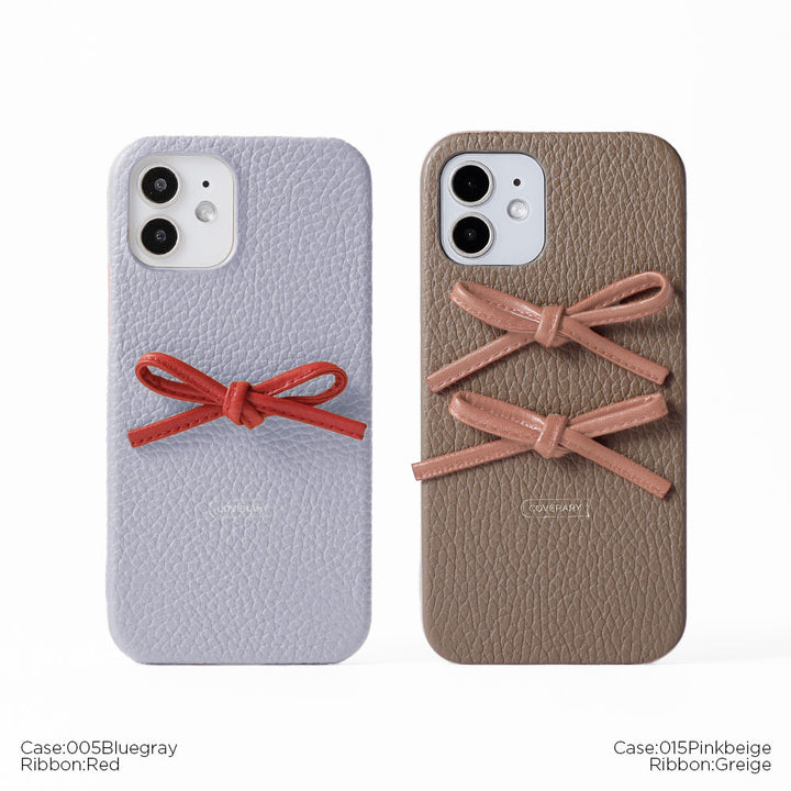 Genuine leather 32 colors Italian shrink leather leather cord ribbon back case