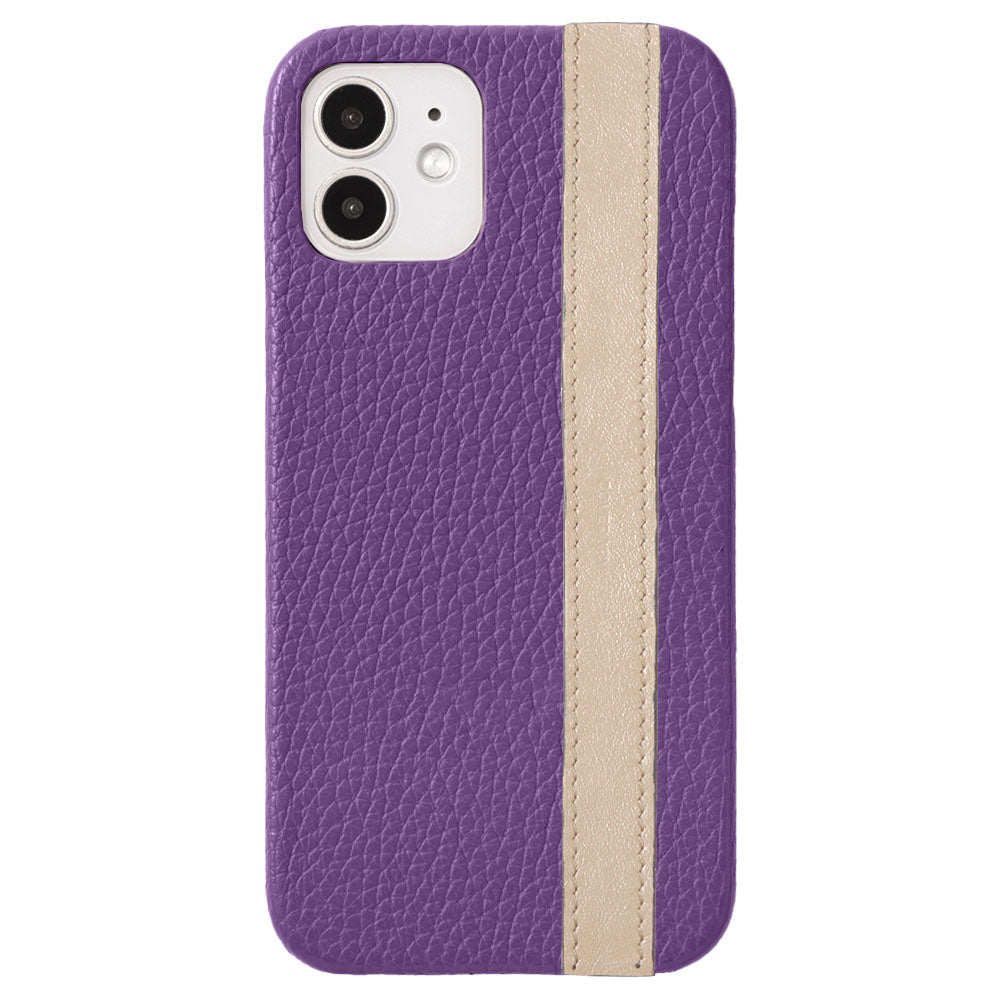 Cuir véritable 32 couleurs cuir italien grainé ligne d'accent coque arrière série AQUOS