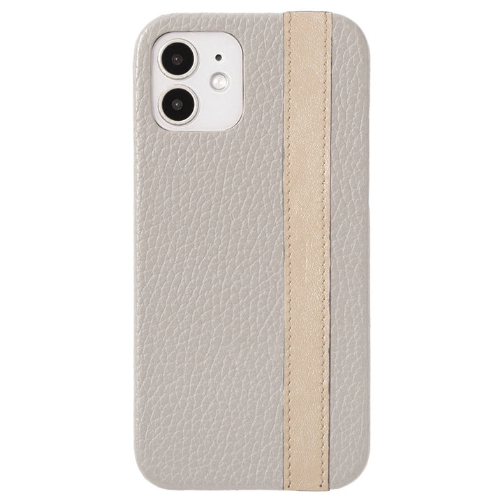 Cuir véritable 32 couleurs cuir italien grainé ligne d'accent coque arrière série AQUOS