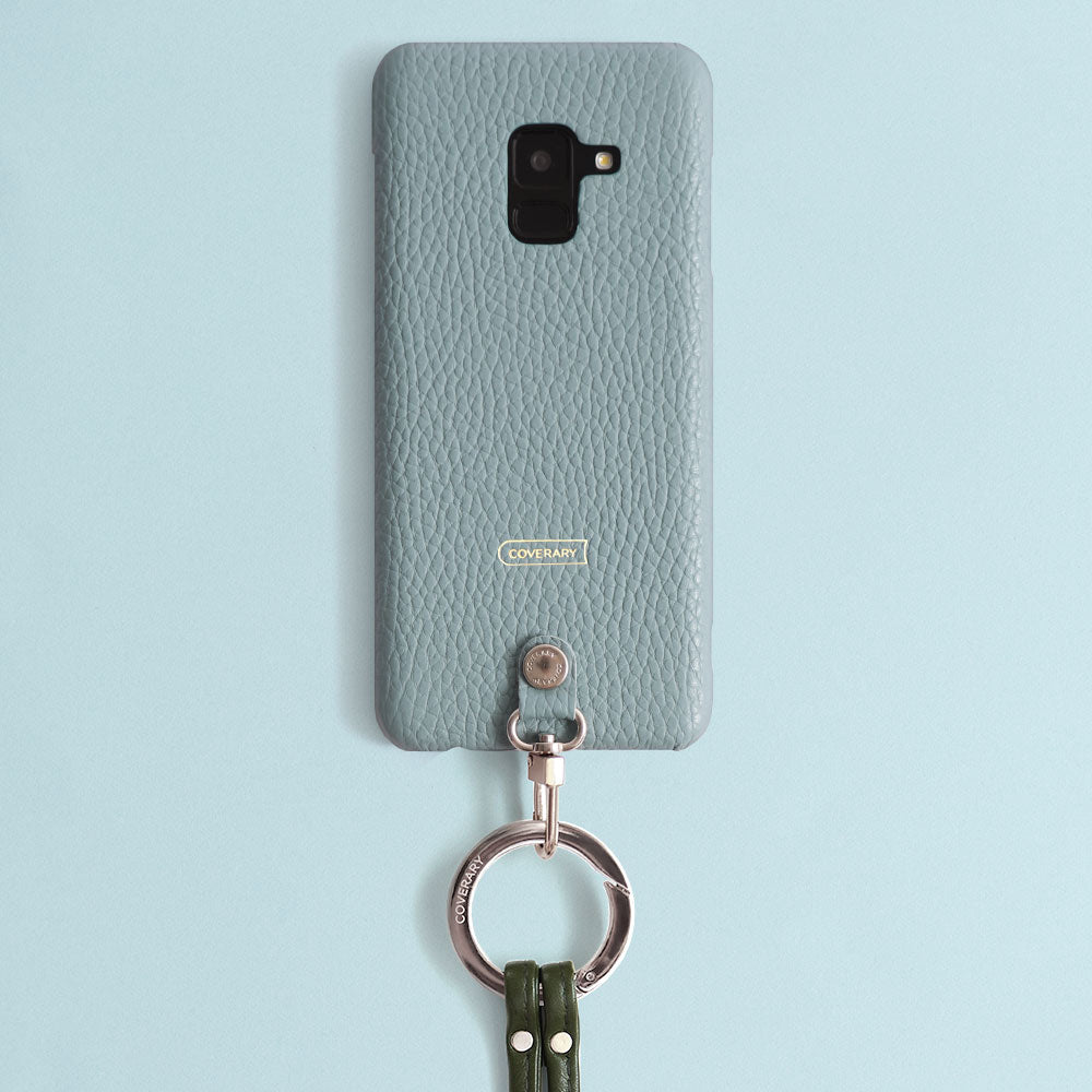 Self-designed ring shoulder strap back case genuine leather 32 colors Italian shrink leather