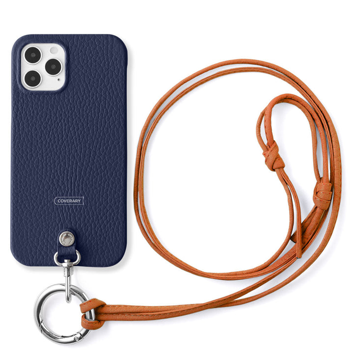 Cuir véritable 32 couleurs cuir italien grainé sangle d'épaule à anneau (sans réglage de la quincaillerie) avec coque arrière série Galaxy